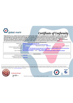 RCM Certificate of Conformity (Approval)