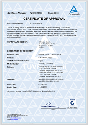 Certificate of Approval