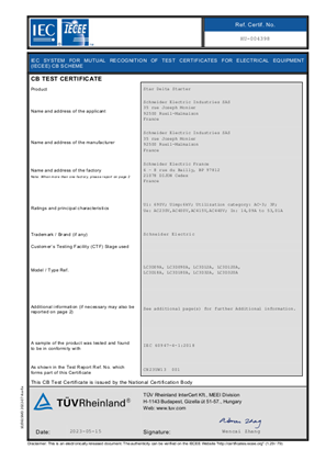CB_Certificate_TeSys D_LC3D09-32