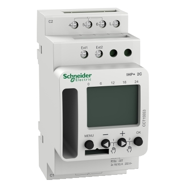 ACTI9 IHP+ 2C SMARTw (24/7) programozható időkapcsoló - CCT15553