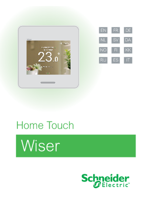 Wiser- Home Touch-Benutzerhandbuch (DE)