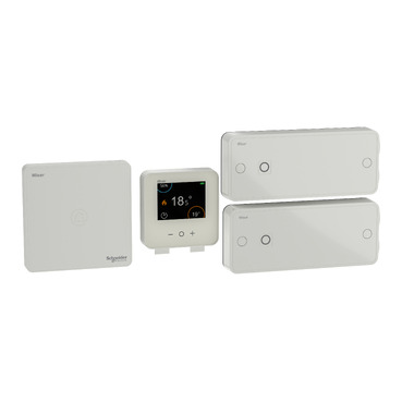 Kit thermostat connecté radiateur électrique Wiser SCHNEIDER ELECTRIC  CCTFR6905