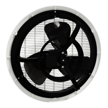 Exhaust fan, Airflow, ceiling, 250mm blade dia, white-Back View (45°x4°)