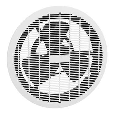 Airflow, Exhaust Fan, Ceiling, 250mm Blade Dia, White