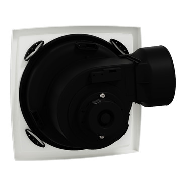 Exhaust fan, Airflow, ceiling ducted, white-Back View (45°x4°)