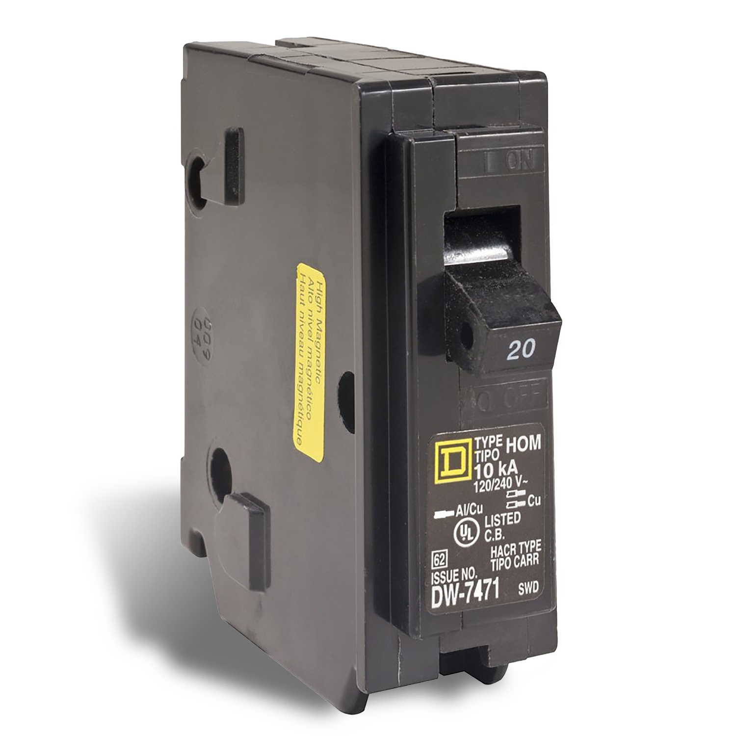 Product image for SQD CHOM120HM Mini circuit breaker,