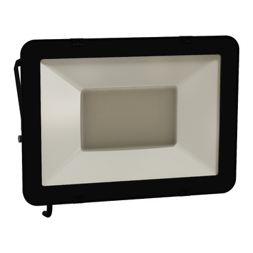LED floodlight, Clipsal - Lighting, 100W, 4000K, IP65, black-Front view (45°x4°)