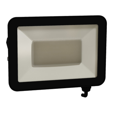 LED floodlight, Clipsal - Lighting, 50W, 4000K, IP65, black-Front view (45°x4°)