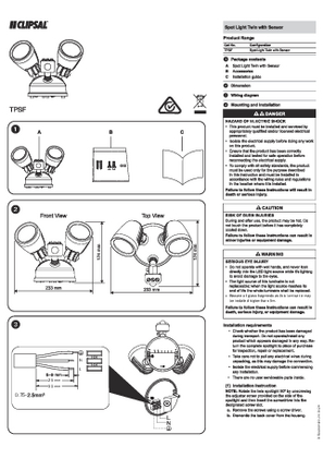 Spot Light Twin with Sensor 