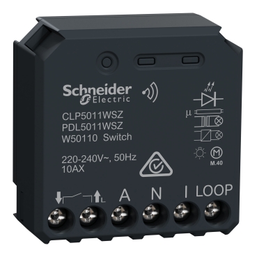 Clipsal Wiser, Micro Module Smart Switch 10 AX, 240 V, Grey