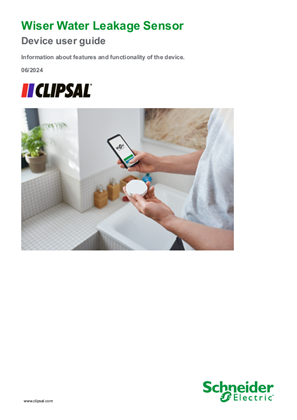 Wiser Water Leakage Sensor (Clipsal) - Device user guide