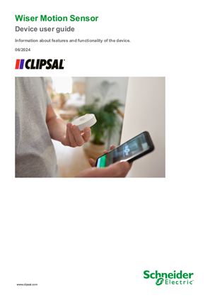 Wiser Motion Sensor (Clipsal) - Device user guide