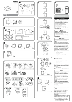 Wiser Smoke Alarm 240V Square - Instruction sheet