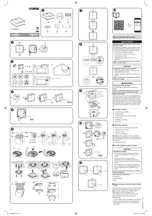 Wiser Smoke Alarm 240V Square - Instruction sheet