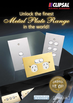 Unlock the finest Metal Plate Range in the world - 9317