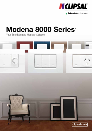 Modena 8000 Series, Your Sophisticated Modular Solution, 25326