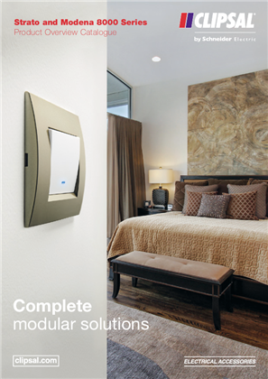 Strato and Modena 8000 Series Product Overview Catalogue. Complete modular solutions, 23457