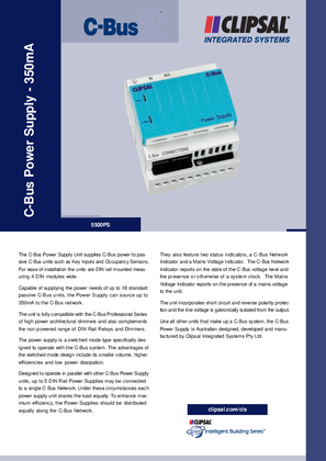 5500PS C-Bus2 Power Supply 350mA