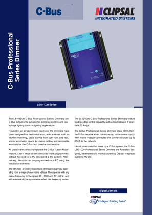 L5101D20 Series C-Bus2 Professional Series Dimmer