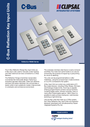 R5060 Series C-Bus Reflection Key Input Units