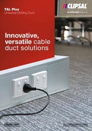 TAL Plus Universal Skirting Duct. Innovative, versatile cable duct solutions, 23227