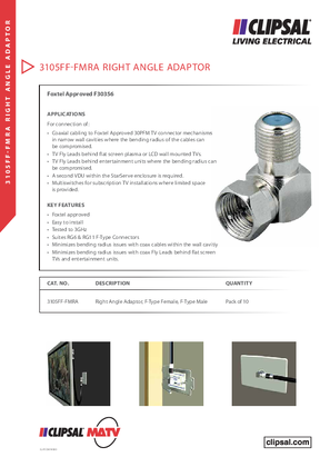 3105FF-FMRA RIGHT ANGLE ADAPTOR