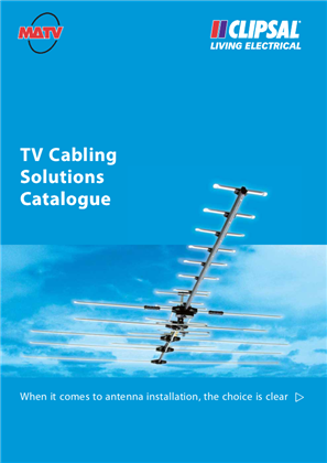 TV Cabling Solutions Catalogue, 11954