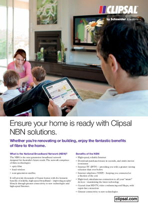 Ensure your home is ready with Clipsal NBN solutions, 25884