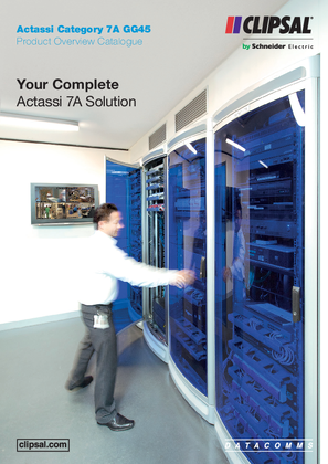 Actassi Category 7A GG45 Product Overview Catalogue. Your Complete Actassi 7A Solution, 24076