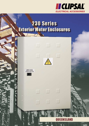 230 Series Exterior Meter Enclosures, Queensland