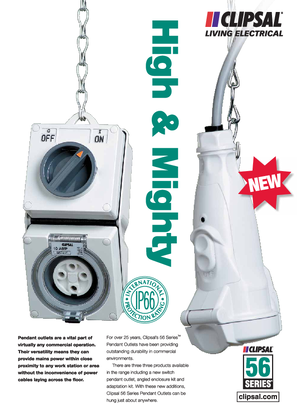 56 Series High & Mighty Pendant Outlets, 13186