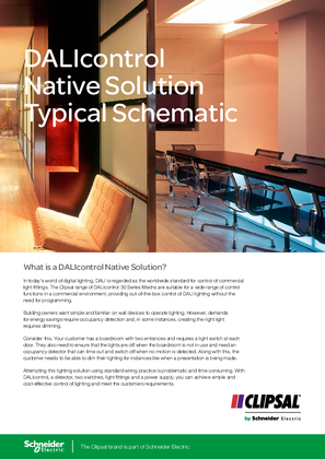 DALIcontrol Native Solution Typical Schematic, 119204
