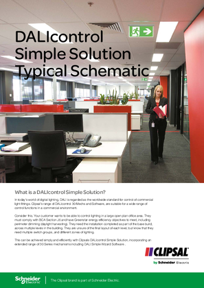DALIcontrol Simple Solution Typical Schematic, 119203