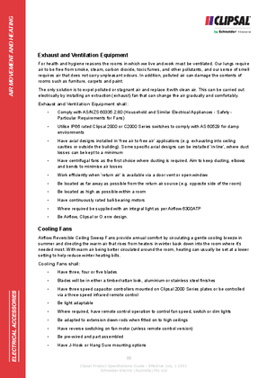 Technical Specifications - Cooling Fans
