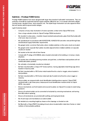 Technical Specifications - Switches - Prestige P2000 Series