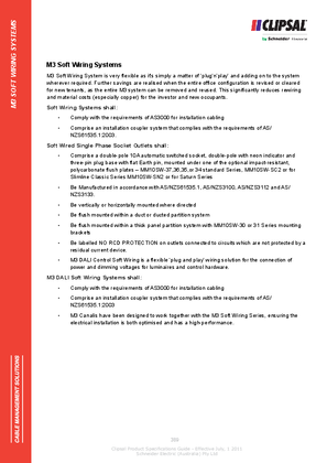 Technical Specifications - M3 Soft Wiring Systems