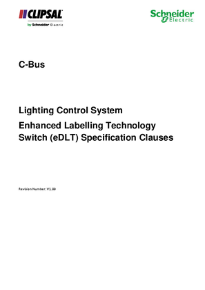 Technical Specifications - C-Bus eDLT Specification, 26925