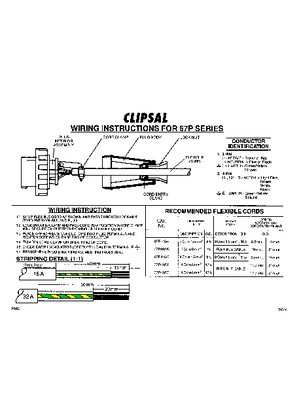 Wiring Instructions - 67P Series - F582