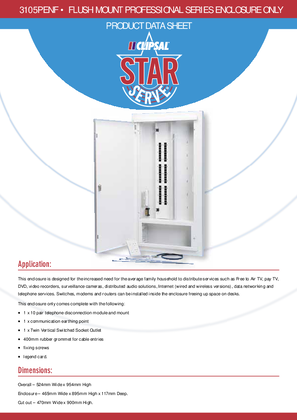 Product Data Sheet -  3105PENF