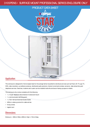 Product Data Sheet -  3105PENS