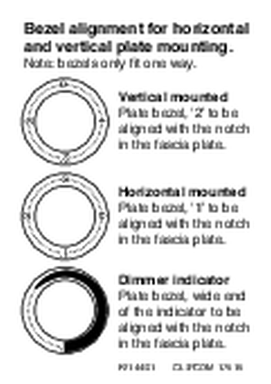 Installation Instructions - F2146/01 - Saturn Fan & Dimmer Bezel Alignment, 17515