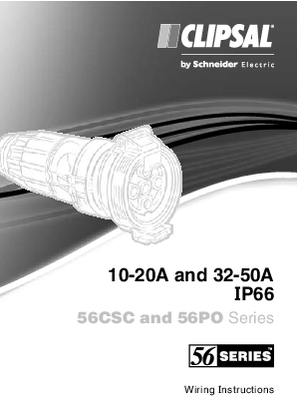 Installation Instructions - F405/05 - 56CSC and 56PO Series, 10-20A and 32-50A IP66, 19329