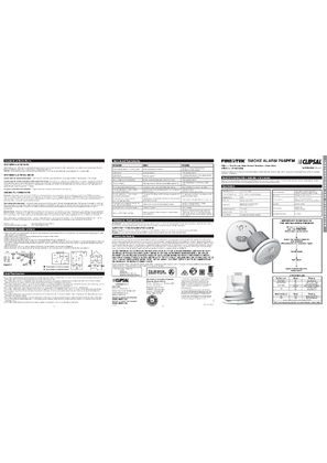 Installation Instructions - F1843/02 - 755PFM Firetek Smoke Alarm, 19680