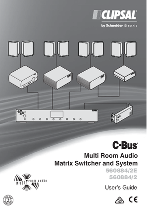 Operating Instructions - F1912/01 - C-Bus Multi Room Audio Matrix Switcher and System, 10319742
