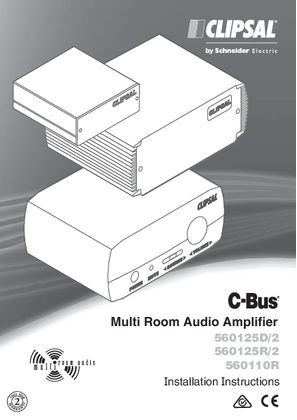 Installation Instructions - F2235 - C-Bus Multi Room Audio Amplifier.