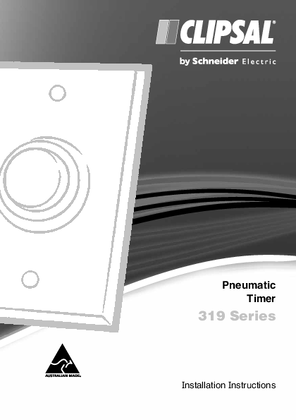 Installation Instructions - F232/04 - 319 Series Pneumatic Timer, 21076