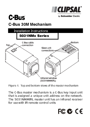 Installation Instructions - F2138 - 5031NMx Series C-Bus 30M Mechanism, 1036666