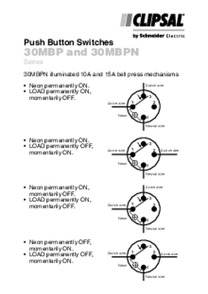 30MI - Switch Mechanisms, 30 Series, 250V 10A - Intermediate