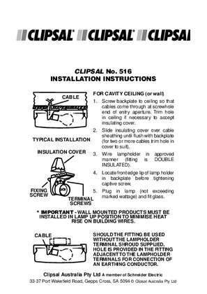 Clipsal deals lamp holder