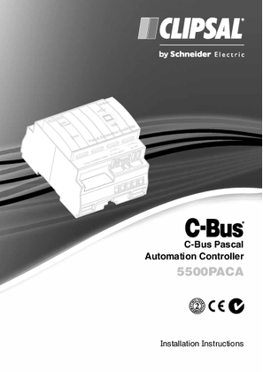 Installation Instructions - F1948/02 - 5500PACA C-Bus Pascal Automation Controller, 21342